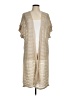 Vince Camuto Bow Print Color Block Ombre Stripes Tan Cardigan One size - photo 1