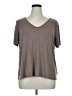 LUXE Gray Short Sleeve Top Size XL - photo 1
