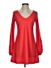 Solemio Solid Red Casual Dress Size S - photo 1