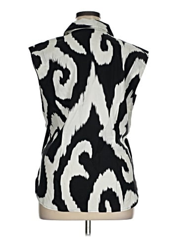 Express Sleeveless Button-Down Shirt (view 2)