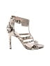 Karen Millen Animal Print Ivory Sandals Size EU 37 - photo 1