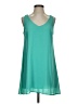 Sequin Hearts Solid Teal Casual Dress Size S - photo 1