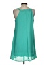 Sequin Hearts Solid Teal Casual Dress Size S - photo 2