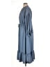 Max Studio Solid Blue Casual Dress Size XL (estimated) - photo 5