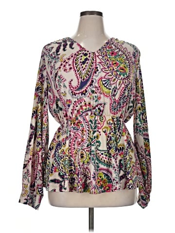 White Birch Long Sleeve Blouse (view 1)