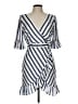 BB Dakota Stripes Blue Cocktail Dress Size 10 - photo 1