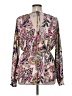 White Birch Paisley Purple Long Sleeve Blouse Size 1X - photo 2