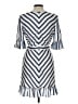 BB Dakota Stripes Blue Cocktail Dress Size 10 - photo 2