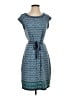 Max Studio Print Blue Casual Dress Size S - photo 1