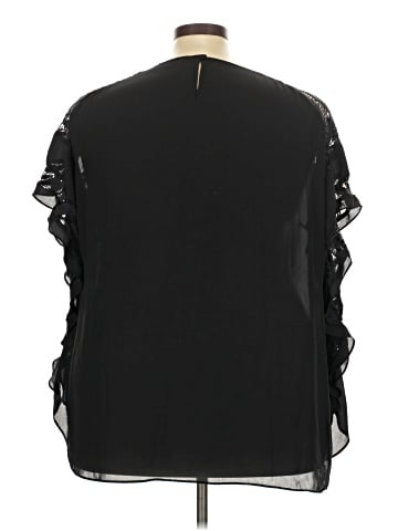 Black Rainn Short Sleeve Blouse (view 2)