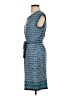 Max Studio Print Blue Casual Dress Size S - photo 5