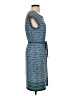 Max Studio Print Blue Casual Dress Size S - photo 4