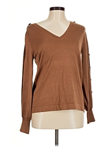 Karl Lagerfeld Paris Long Sleeve Top (view 1)