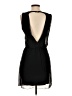 Zara 100% Polyester Solid Black Cocktail Dress Size XS - photo 2