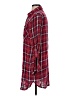 MICHAEL Michael Kors Plaid Red 3/4 Sleeve Button-Down Shirt Size 4 - photo 5
