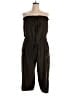 Thread Story 100% Polyester Solid Brown Green Jumpsuit Size 3X - photo 1