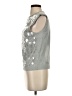 River Island Silver Sleeveless Top Size 4 - photo 5