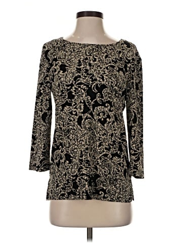 JM Collection 3/4 Sleeve Top (view 1)