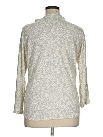 New Directions 3/4 Sleeve Button-Down Shirt (view 2)