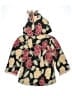 Corky & Company 100% Polyester Floral Black Coat Size 4 - photo 2