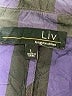 Liv 100% Polyester Plaid Purple Coat Size L - photo 6
