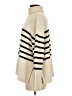 Gap 100% Cotton Stripes Ivory Turtleneck Sweater Size S - photo 5