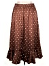 Torrid 100% Polyester Polka Dots Brown Casual Skirt Size 1X Plus (1) - photo 2