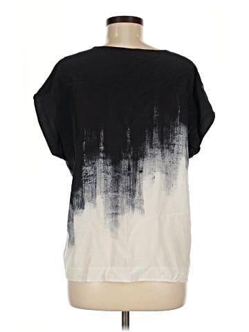Vince. Short Sleeve Silk Top (view 2)