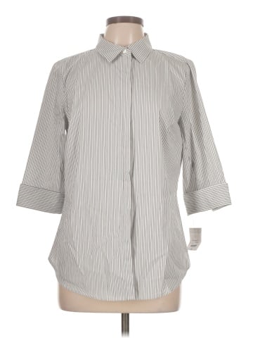 Liz Claiborne Career 3/4 Sleeve Button-Down Shirt (view 1)
