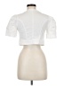 Mi ami White Short Sleeve Blouse Size M - photo 2