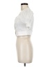Mi ami White Short Sleeve Blouse Size M - photo 5