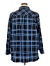 Susan Graver Plaid Blue Long Sleeve Blouse Size 2X - photo 2