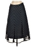 George 100% Polyester Chevron-herringbone Black Casual Skirt Size 4 - photo 1