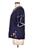 Ashir Aley Blue Short Sleeve Blouse Size M - photo 5