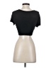 Privacy Please Black Short Sleeve Top Size S - photo 2