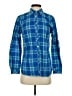 Talbots Plaid Blue Long Sleeve Button-Down Shirt Size S (petite) - photo 1