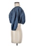 Theory Blue 3/4 Sleeve Blouse Size M - photo 5