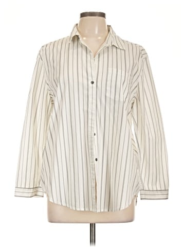 CALVIN KLEIN JEANS Long Sleeve Button-Down Shirt (view 1)