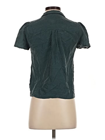 Madewell Silk Puff-Sleeve Camp Shirt (view 2)