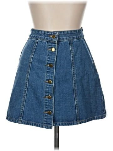Jeans Denim Skirt (view 1)