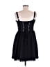 Unbranded 100% Polyester Solid Black Casual Dress Size M - photo 2