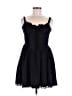 Unbranded 100% Polyester Solid Black Casual Dress Size M - photo 1