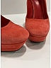Bottega Veneta 100% Leather Color Block Red Pink Suede Platform Pumps Size EU 37 - photo 3