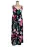 Shein Curve 100% Polyester Tropical Green Jumpsuit Size 2X - photo 1