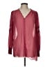 Torrid 100% Polyester Burgundy Long Sleeve Blouse Size Lg Plus (0) - photo 1