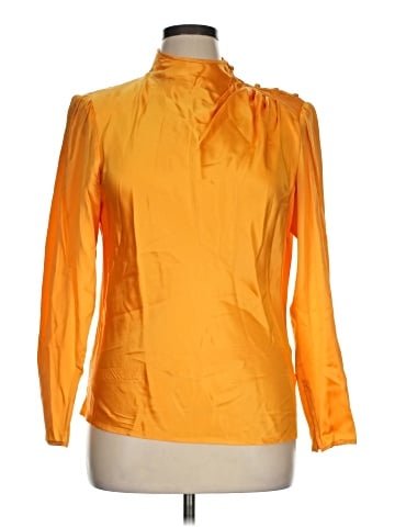 Carlisle Long Sleeve Silk Top (view 1)