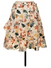 Shein Floral Tan Casual Skirt Size 8 - 10 - photo 2