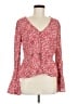 Blue Rain 100% Rayon Red Long Sleeve Blouse Size L - photo 1