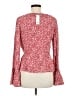 Blue Rain 100% Rayon Red Long Sleeve Blouse Size L - photo 2