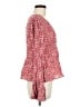 Blue Rain 100% Rayon Red Long Sleeve Blouse Size L - photo 4
